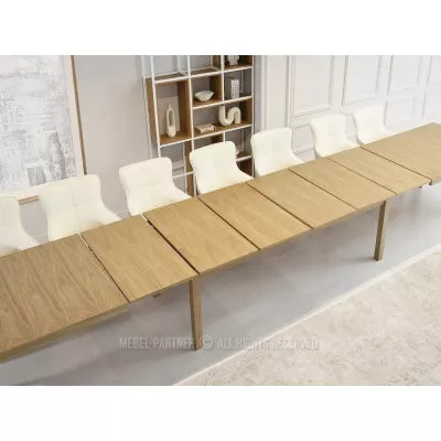 Rozkladací jedálenský stôl 260(560)x100 DAIMON - dub
