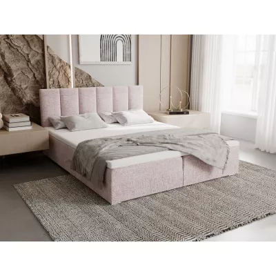 Čalúnená posteľ 180x200 ELSIE 4 s úložným priestorom - ružová