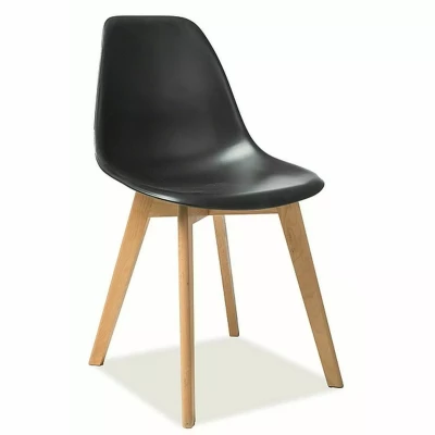 Jedálenská stolička NAJA 2 - buk / čierna