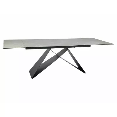 Rozkladací jedálenský stôl (160-240)x90 VIDOR - krémový / čierny