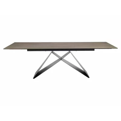 Rozkladací jedálenský stôl (160-240)x90 VIDOR - svetlo hnedý / čierny