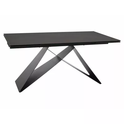 Rozkladací jedálenský stôl (160-240)x90 VIDOR - hnedý / čierny