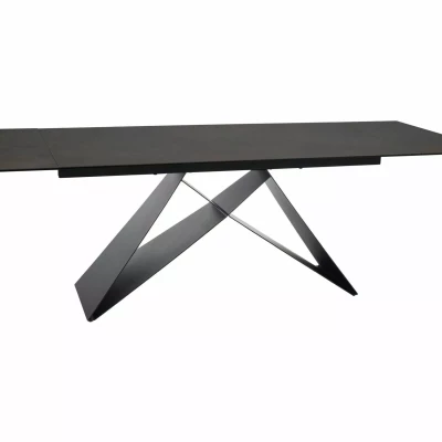 Rozkladací jedálenský stôl (160-240)x90 VIDOR - hnedý / čierny