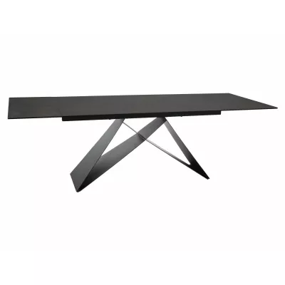 Rozkladací jedálenský stôl (160-240)x90 VIDOR - hnedý / čierny
