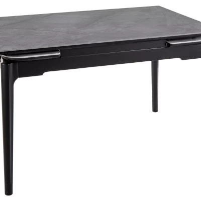 Rozkladací jedálenský stôl 120(180)x80 IMRAN - sivý / čierny