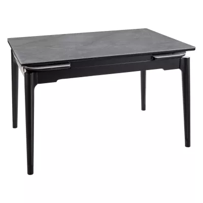 Rozkladací jedálenský stôl 120(180)x80 IMRAN - sivý / čierny