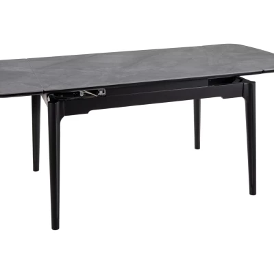 Rozkladací jedálenský stôl 120(180)x80 IMRAN - sivý / čierny