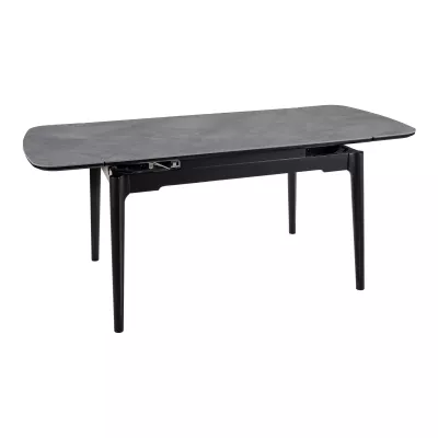 Rozkladací jedálenský stôl 120(180)x80 IMRAN - sivý / čierny