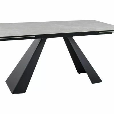 Rozkladací jedálenský stôl (160-240)x90 GEDEON - krémový / čierny