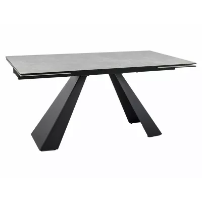 Rozkladací jedálenský stôl (160-240)x90 GEDEON - krémový / čierny