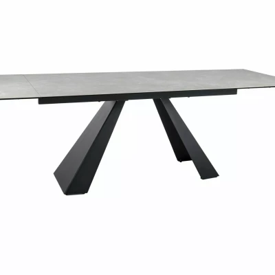Rozkladací jedálenský stôl (160-240)x90 GEDEON - krémový / čierny