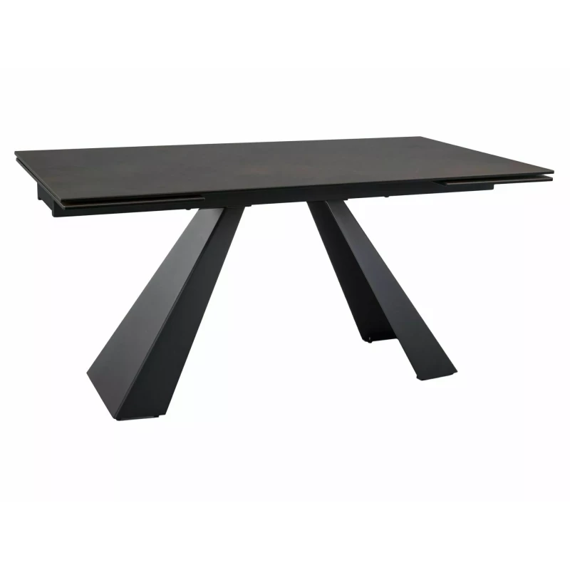 Rozkladací jedálenský stôl (160-240)x90 GEDEON 1 - hnedý / čierny