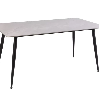 Jedálenský stôl JUSEF 160x90 - šedý / čierny