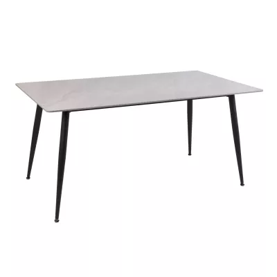 Jedálenský stôl JUSEF 130x70 - šedý / čierny