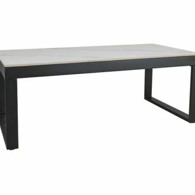 Konferenčný stolík 121x61 TIZIANO - biely / čierny