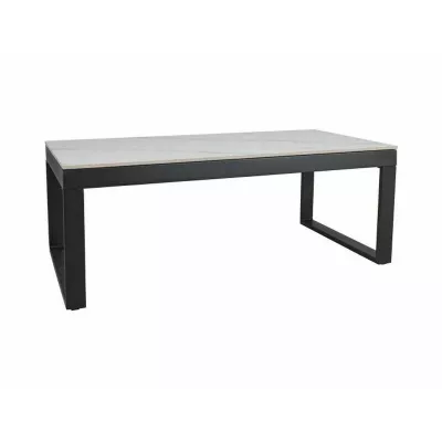 Konferenčný stolík 121x61 TIZIANO - biely / čierny