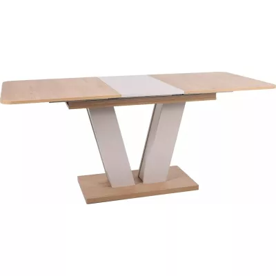 Rozkladací jedálenský stôl 136(176)x80 OLEFIR - dub / kašmír