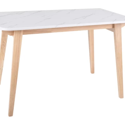 Jedálenský stôl 120x75 SURAJ - mramor / dub
