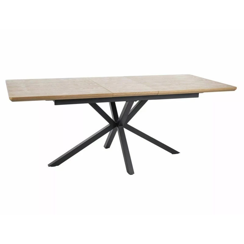 Rozkladací jedálenský stôl 160(200)x90 URBAL - dub / čierny