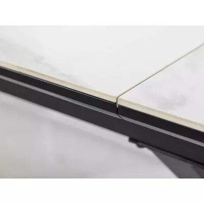 Rozkladací jedálenský stôl 160(200)x90 URBAL - biely / čierny
