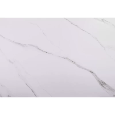 Jedálenský rozkladací stôl 160(220)x90 EMAL - biely / čierny