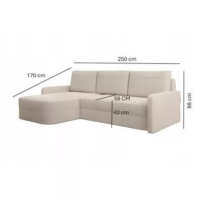 Rozkladacia sedacia súprava NADRAH - khaki