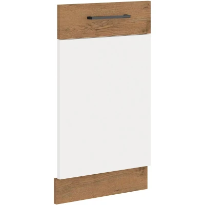 Dvierka pre vstavanú umývačku VANYA - 45x72 cm, biela / dub lancelot