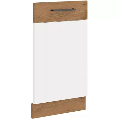 Dvierka pre vstavanú umývačku VANYA - 45x72 cm, biela / dub lancelot