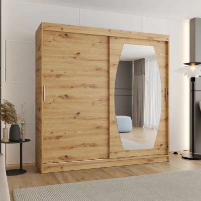 Šatníková skriňa 200 cm SEYMA - dub artisan