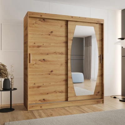 Šatníková skriňa 180 cm SEYMA - dub artisan