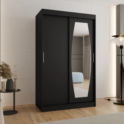 Šatníková skriňa 120 cm SEYMA - čierna
