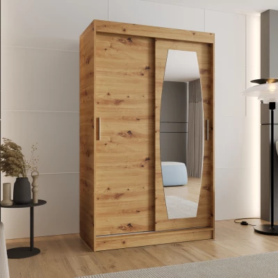 Šatníková skriňa 120 cm SEYMA - dub artisan