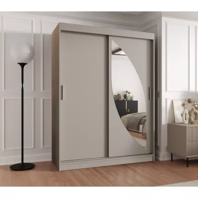 Šatníková skriňa 150 cm SUDENA s posuvnými dverami - kašmírová