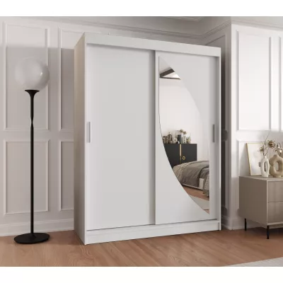 Šatníková skriňa 150 cm SUDENA s posuvnými dverami - biela