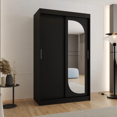 Šatníková skriňa 120 cm CEYDA - čierna