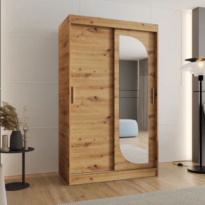 Šatníková skriňa 120 cm CEYDA - dub artisan