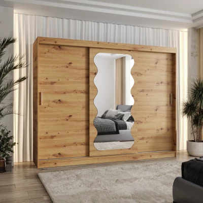 Šatníková skriňa 250 cm ROZANA - dub artisan