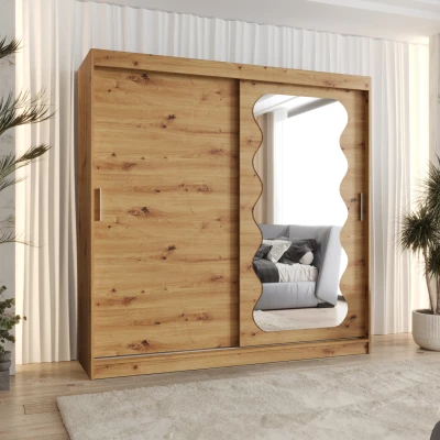 Šatníková skriňa 200 cm ROZANA - dub artisan
