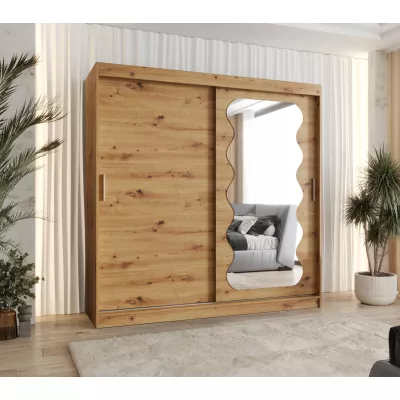 Šatníková skriňa 200 cm ROZANA - dub artisan