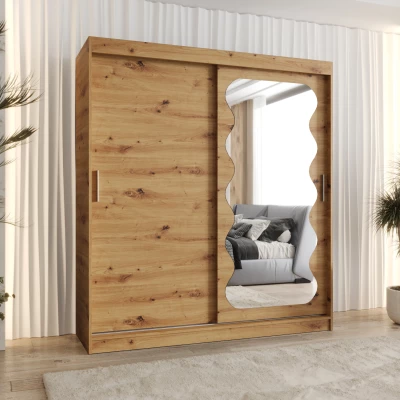 Šatníková skriňa 180 cm ROZANA - dub artisan