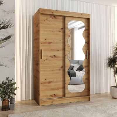 Šatníková skriňa 120 cm ROZANA - dub artisan