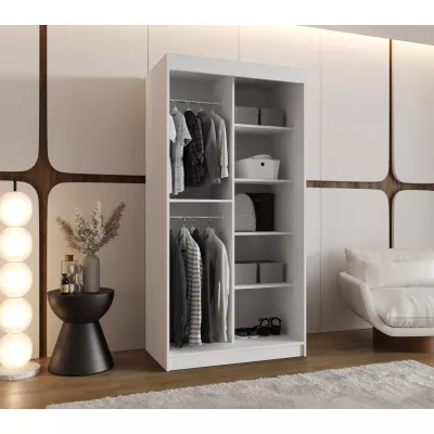 Šatníková skriňa 100 cm ROZANA - biela