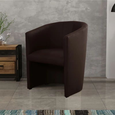 Elegantné kreslo RAMON - tmavo hnedé