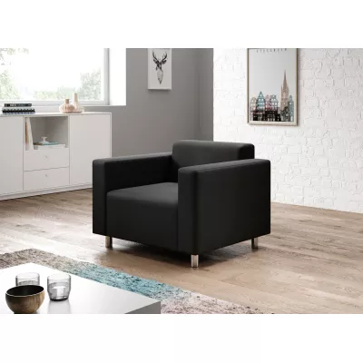 Čalúnené kreslo DALNIM - čierne