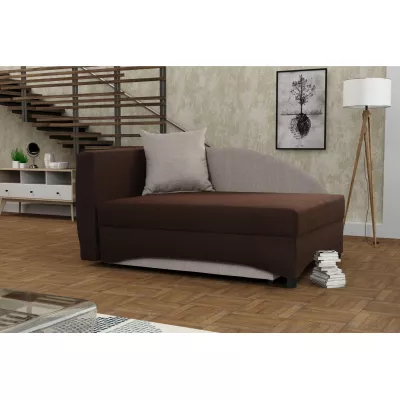 Detská váľanda 80x200 BENIGNA - tmavo hnedá / béžová, ľavá