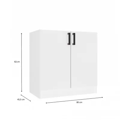Spodná kuchynská skrinka pod drez 80 cm KAINA - biela