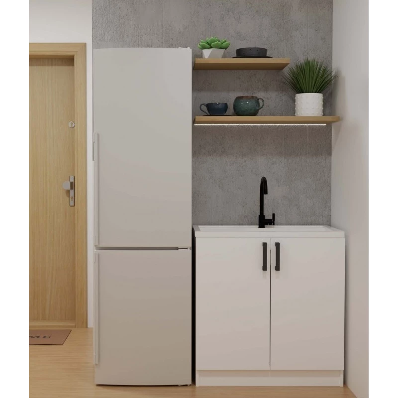 Spodná kuchynská skrinka pod drez 80 cm KAINA - biela