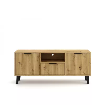 Televízny stolík SITIVE SLIM - dub artisan / čierny