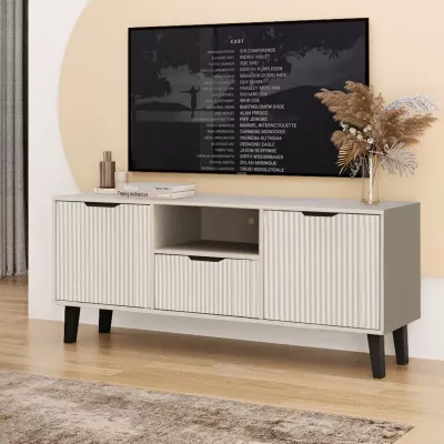 Televízny stolík SITIVE SLIM - kašmír / čierny