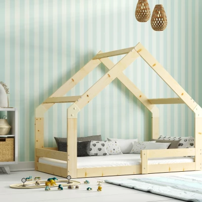 Domčeková posteľ 80x160 SHIRA s matracom - borovica